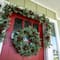 Village Lighting 30" Pre-Lit Winter Frost Christmas Wreath, Clear LED Lights